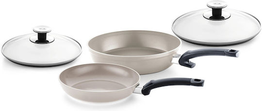 Fissler Ceratal Comfort Σετ Τηγάνια από Αλουμίνιο Grey 4τμχ