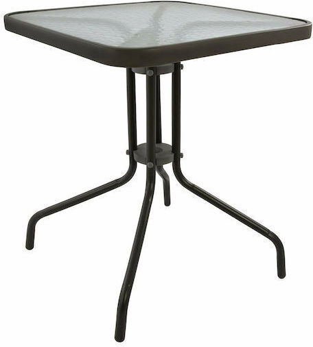 Τραπέζι Καφενείου Palmas 60x60x72 Καφέ