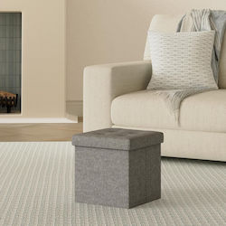Fußhocker Mit Stauraum Dark Grey 30x30x30cm