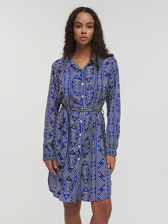 Ble Resort Collection Damenbademode Kaftan Paralia Blau, Mehrfarbig