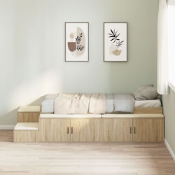 Υπόστρωμα Μονό για Στρώμα 100x200cm Sonoma Oak