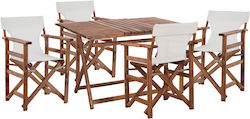 Set Sala De Mese 5 Piese Nuc Ecru