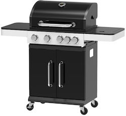 Flamecraft Louisiana 4.1 Υγραερίου 4 Εστιών 16.9kW με Πλαϊνό Μάτι