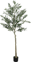 Homcom Künstliche Olive 180cm Höhe 900 Blätter & 40 Oliven Topfpflanze Grüne 830-939v04gn
