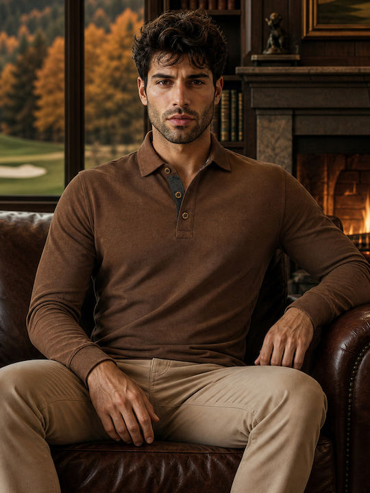Gandy Polo Μπλούζα Καφέ