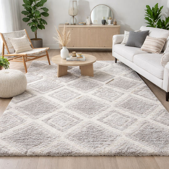 Saray Home Moroccan 235x290cm Shaggy Κρεμ