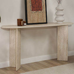 Sira Κονσόλα Ξύλινη Travertine Μ150xΠ35xΥ75εκ.