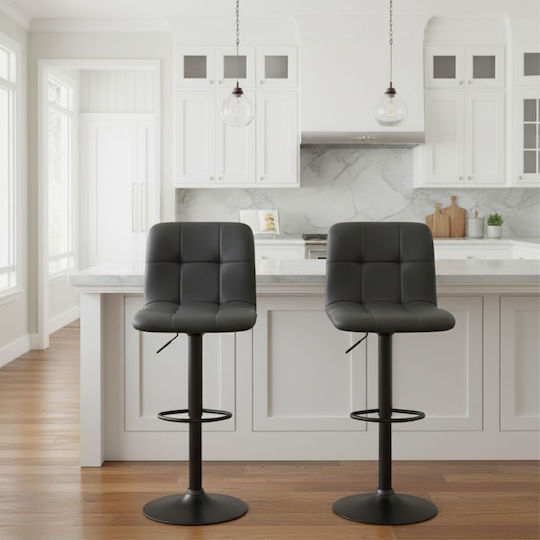 Hocker Bar Carmelo Black 2Stück 45x42x90cm