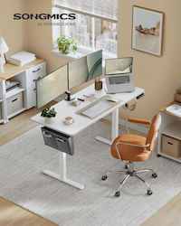 Elektrisch Computertisch mit verstellbarer Höhe 140x60x72cm White