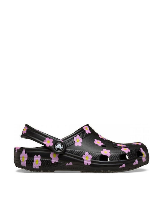 Crocs Classic Γυναικεία Σαμπό Μαύρα