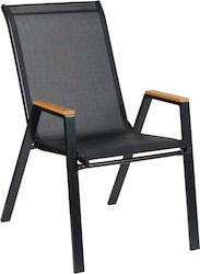 Scaun Leone Negru 54x74x91 cm