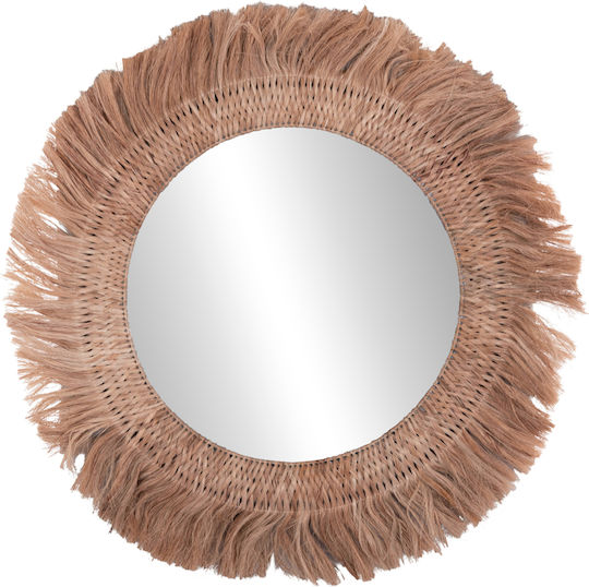 HomeMarkt HM7747 Καθρέπτης Ολόσωμος Μπεζ Διαμέτρου 120cm
