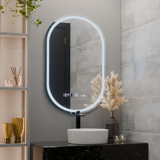 Alista Home Καθρέπτης Led Αφής από Πλαστικό 50x80cm