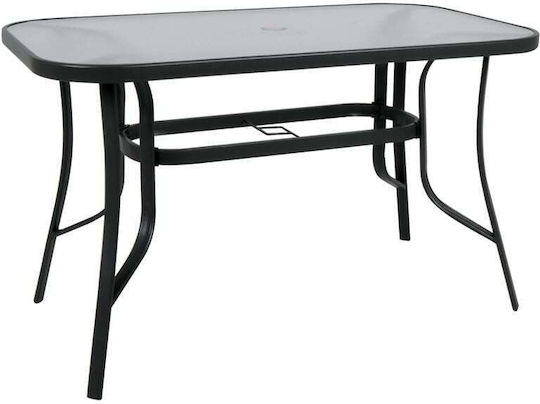 Table Rio 140x80x71 Black