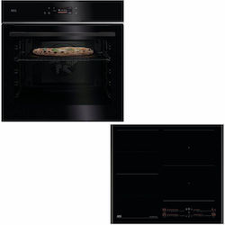 AEG TX7PB63FSB Aufsatzbackofen 72 l mit Induktionskochfeld, B 59,6 cm, Schwarz