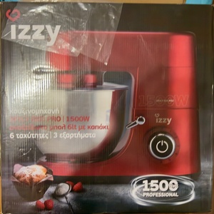 Izzy Κουζινομηχανή 1500W με Ανοξείδωτο Κάδο 7lt Spicy Red IZ-1500