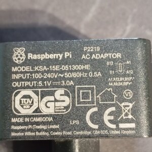 Raspberry Pi Pi4 Power Supply Type-C 15.3W 5.1V 3A