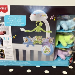 Fisher Price Μόμπιλε Κούνιας με Μουσική και Περιστροφή Αρκουδάκια για Νεογέννητα CDN41