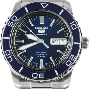 Seiko 5 Sports Ανδρικό Ρολόι με Μεταλλικό Μπρασελέ SRP551K1