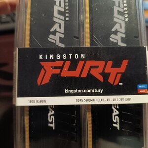 Kingston Fury Beast DDR5 16GB RAM με 2x8GB Modules και Ταχύτητα 5200 για Desktop KF552C40BBK2-16