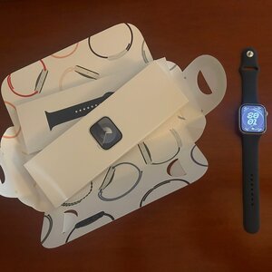 Apple Watch Series 9 Aluminium 45mm Αδιάβροχο με Παλμογράφο (Silver με Storm Blue Sport Band - M/L)