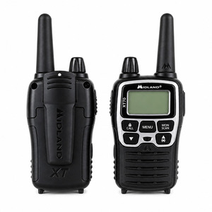 Midland XT70 Ασύρματος Πομποδέκτης PMR 0.5W με Μονόχρωμη Οθόνη Σετ 2τμχ Σε Ασημί Χρώμα