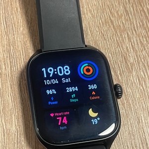 Amazfit GTS 4 Aluminium 43mm Αδιάβροχο Smartwatch με Παλμογράφο (Infinite Black)