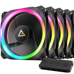 Antec Prizm 140 ARGB Case Fan (1700rpm / 65.03cfm) με Σύνδεση 4-Pin PWM