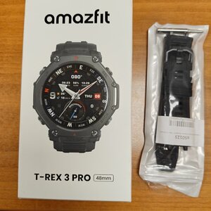 Amazfit T-Rex 3 Pro Titanium 48mm Αδιάβροχο Smartwatch (Tactical Black)
