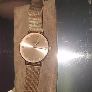 Nick Cabana Elixir Rose Watch with Metal Bracelet Pink Gold NC104