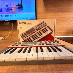 Akai Proffesional Midi Keyboard Mpk Mini με 25 Πλήκτρα Λευκό