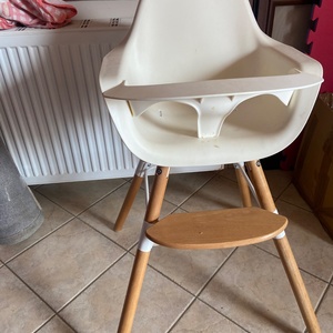 Childhome Evolu 2 Καρεκλάκι Φαγητού με Ρυθμιζόμενο Ύψος Walnut/Black