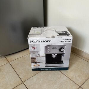 Rohnson Café Express Μηχανή Espresso 850W Πίεσης 20bar Ασημί