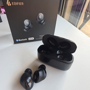 Edifier TWS1 Pro 2 In-ear Bluetooth Handsfree Ακουστικά με Αντοχή στον Ιδρώτα και Θήκη Φόρτισης Μαύρα