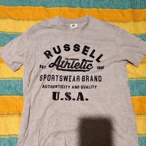 Russell Athletic Men's T-Shirt Stamped Gray Α1-022-1-091