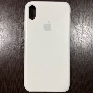Apple Silicone Case White (iPhone XS Max)