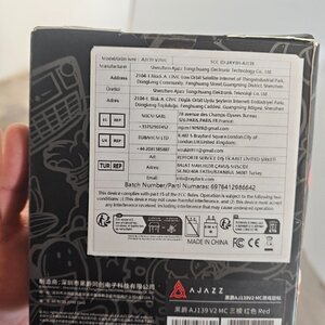 Ajazz AJ139 V2 MC Ασύρματο Gaming Ποντίκι 12000 DPI Κόκκινο