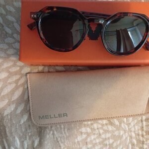 Meller Kubu Unisex Γυαλιά Ηλίου με Καφέ Ταρταρούγα Κοκκάλινο Σκελετό και Πράσινο Polarized Φακό