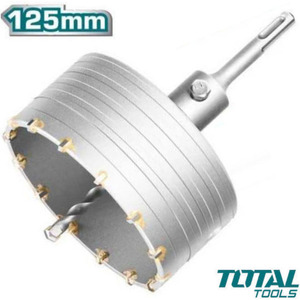 Total Διαμαντοκορώνα SDS με Διάμετρο 125mm για Μπετό και Τούβλο TAC4301251