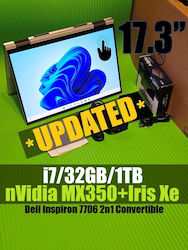 DellInspiron77062-in-1Laptop17"QHD+Touchi732GB1TBSSDσανκαινούργιομεαξεσουάρ