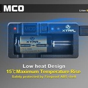 XTAR MC0 USB Φορτιστής Μπαταριών Li-ion Μεγέθους 16340