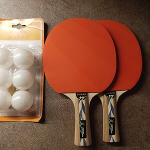 2x Αθλοπαιδιά 012.90206 Ρακέτα Ping Pong για Αρχάριους Παίκτες + μπαλάκια