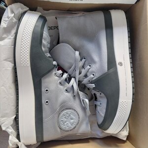 Converse Chuck Taylor All Star Construct Ανδρικά Μποτάκια Γκρι A05553C