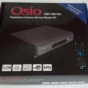 Ψηφιακός Δέκτης MPEG4 SD OSIO OST-5072U (Στο κουτί του + Τηλεχειριστήριο)