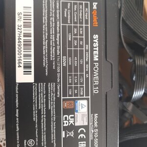 Be Quiet System Power 10 550W Μαύρο Τροφοδοτικό Υπολογιστή Full Wired 80 Plus Bronze