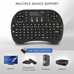 Riitek mini i8+ Ασύρματο Πληκτρολόγιο με Touchpad 