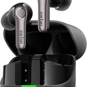 Earfun Air Pro 4+ In-ear Bluetooth Handsfree Ακουστικά με Αντοχή στον Ιδρώτα και Θήκη Φόρτισης Μαύρα