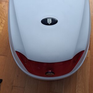 STR TEC Βαλίτσα Μπαγκαζιέρα Μοτοσυκλέτας 28lt Λευκή