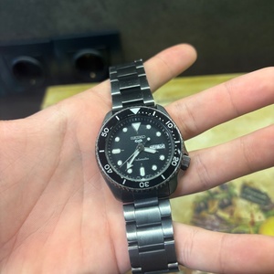 Seiko 5 Sports Ανδρικό Ρολόι 46mm Αυτόματο με Μαύρο Μεταλλικό Μπρασελέ SRPD65K1