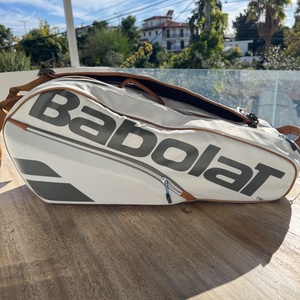 Babolat Pure Wimbledon 751230-101 Τσάντα Ώμου / Χειρός Τένις 6 Ρακετών Λευκή